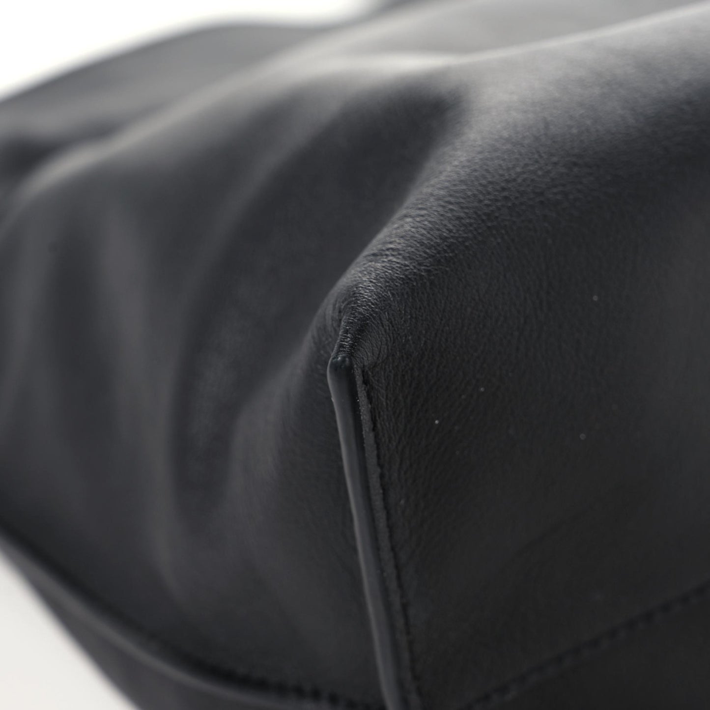 Calfskin Flamenco Knot Bag Black