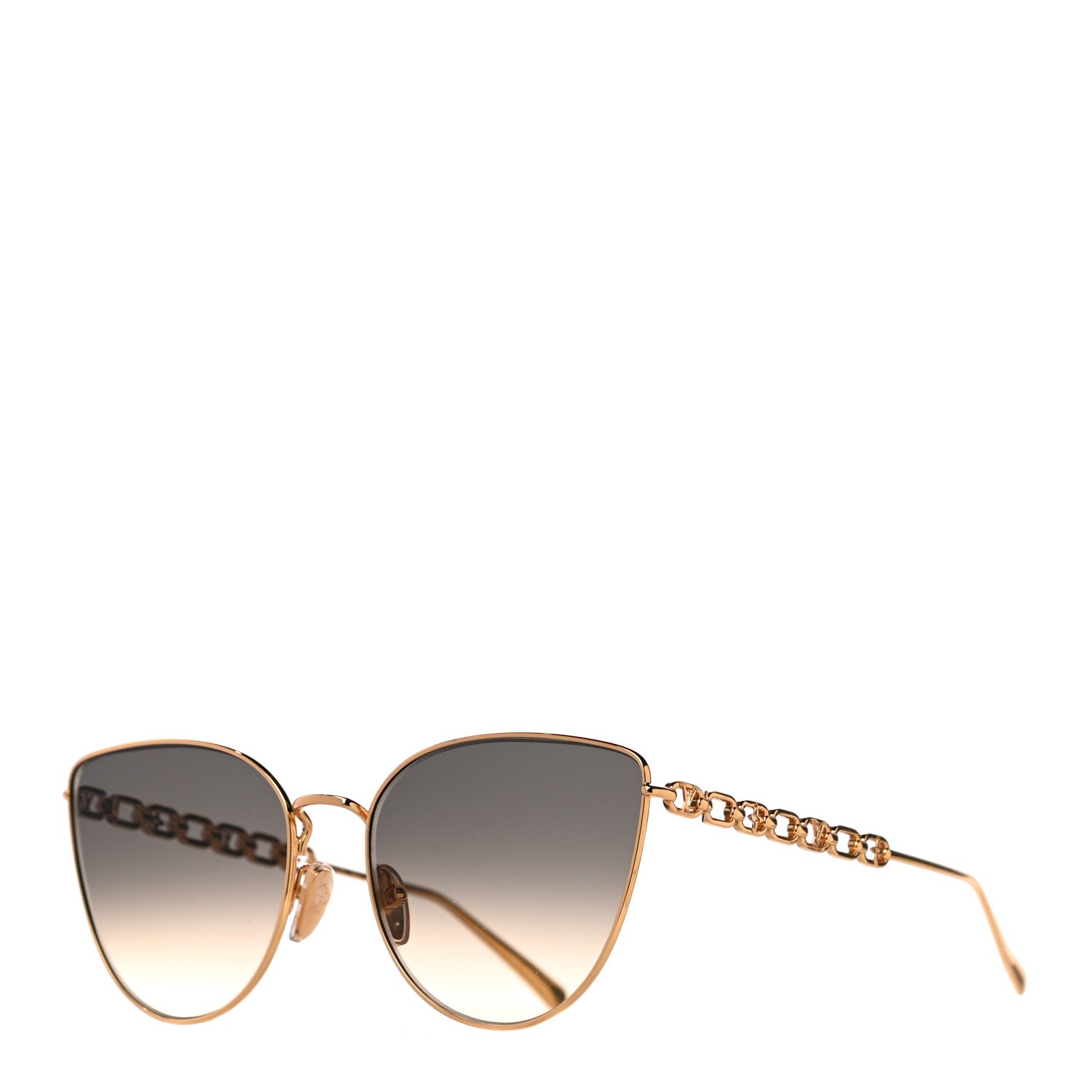 Louis Vuitton My LV Chain Cat Eye Sunglasses Z1521W Gold 1 of 8