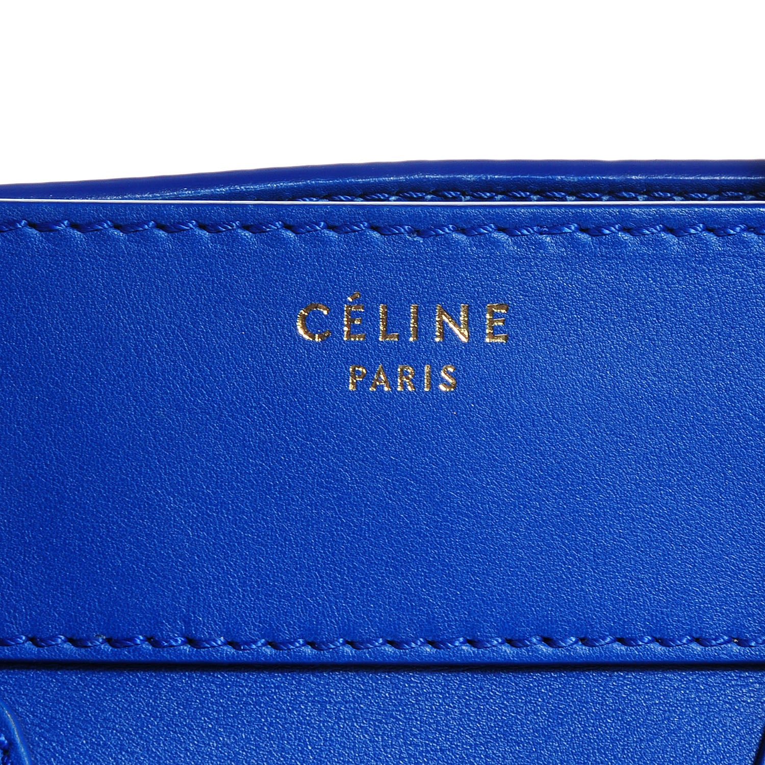 Celine Smooth Calfskin Mini Luggage Royal Blue 5 of 10