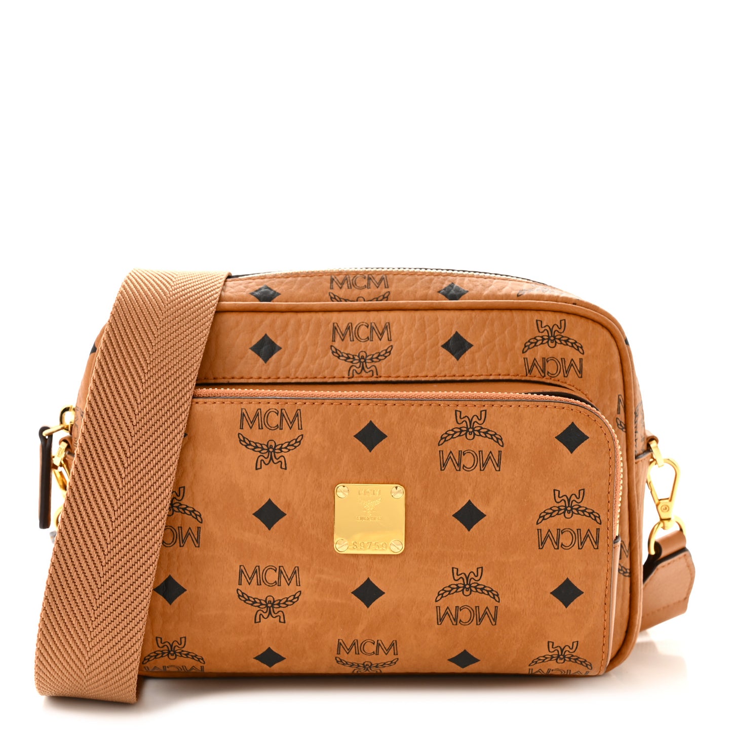 Visetos Klassik Crossbody Bag Cognac