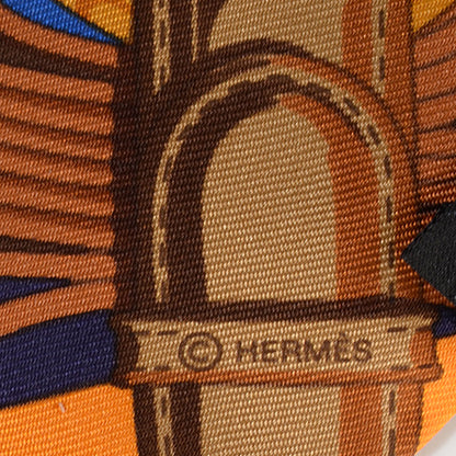 Hermes Silk Coaching Twilly 4 of 6