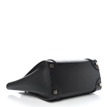 Celine Smooth Calfskin Micro Luggage Black 4 of 14