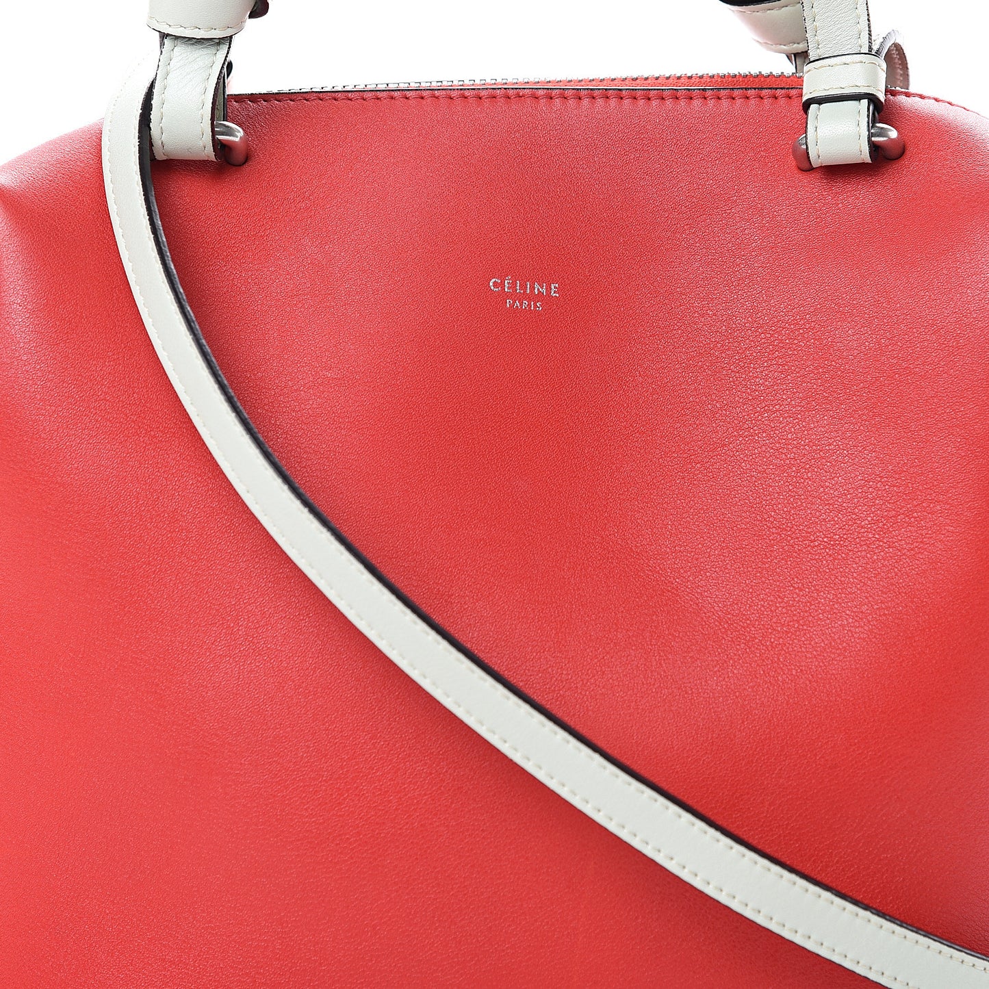 Lambskin Small Soft Cube Satchel Bright Red