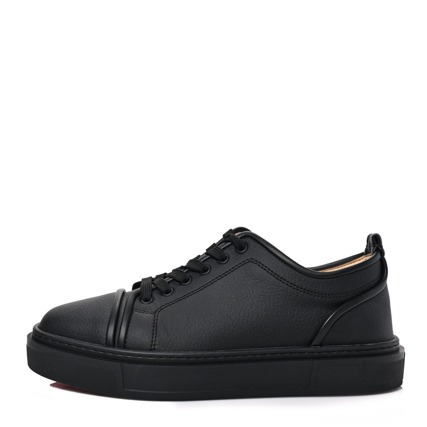 Calfskin Mens Adolon Junior Low Top Sneaker 42 Black