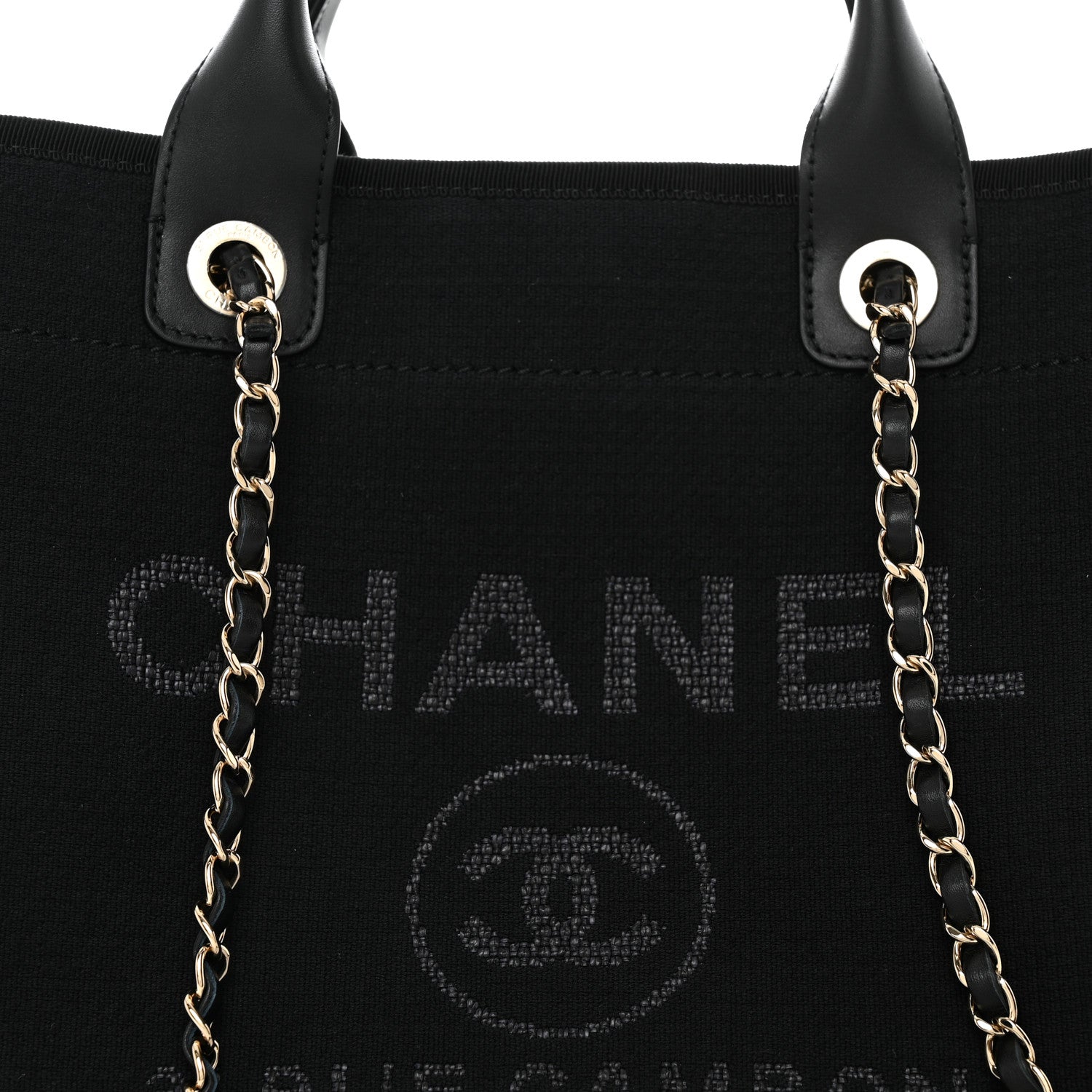 Chanel Mixed Fibers Small Deauville Tote Black 9 of 11