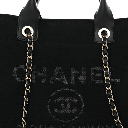 Chanel Mixed Fibers Small Deauville Tote Black 9 of 11