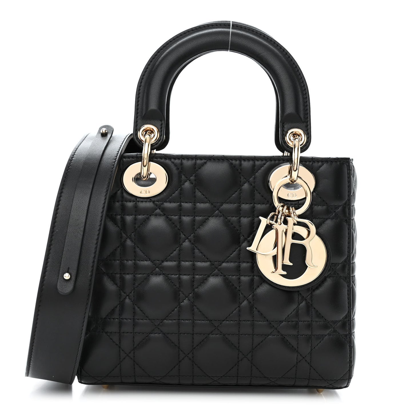 Lambskin Cannage Small My ABCDior Lady Dior Black
