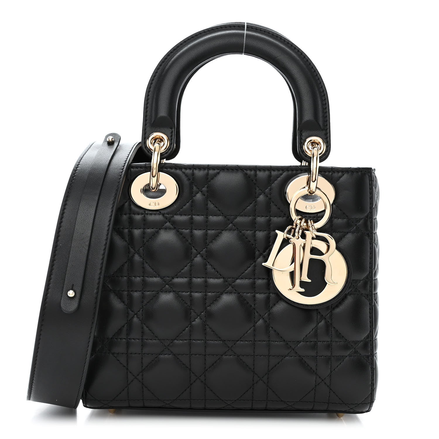 Christian Dior Lambskin Cannage Small My ABCDior Lady Dior Black 1 of 14
