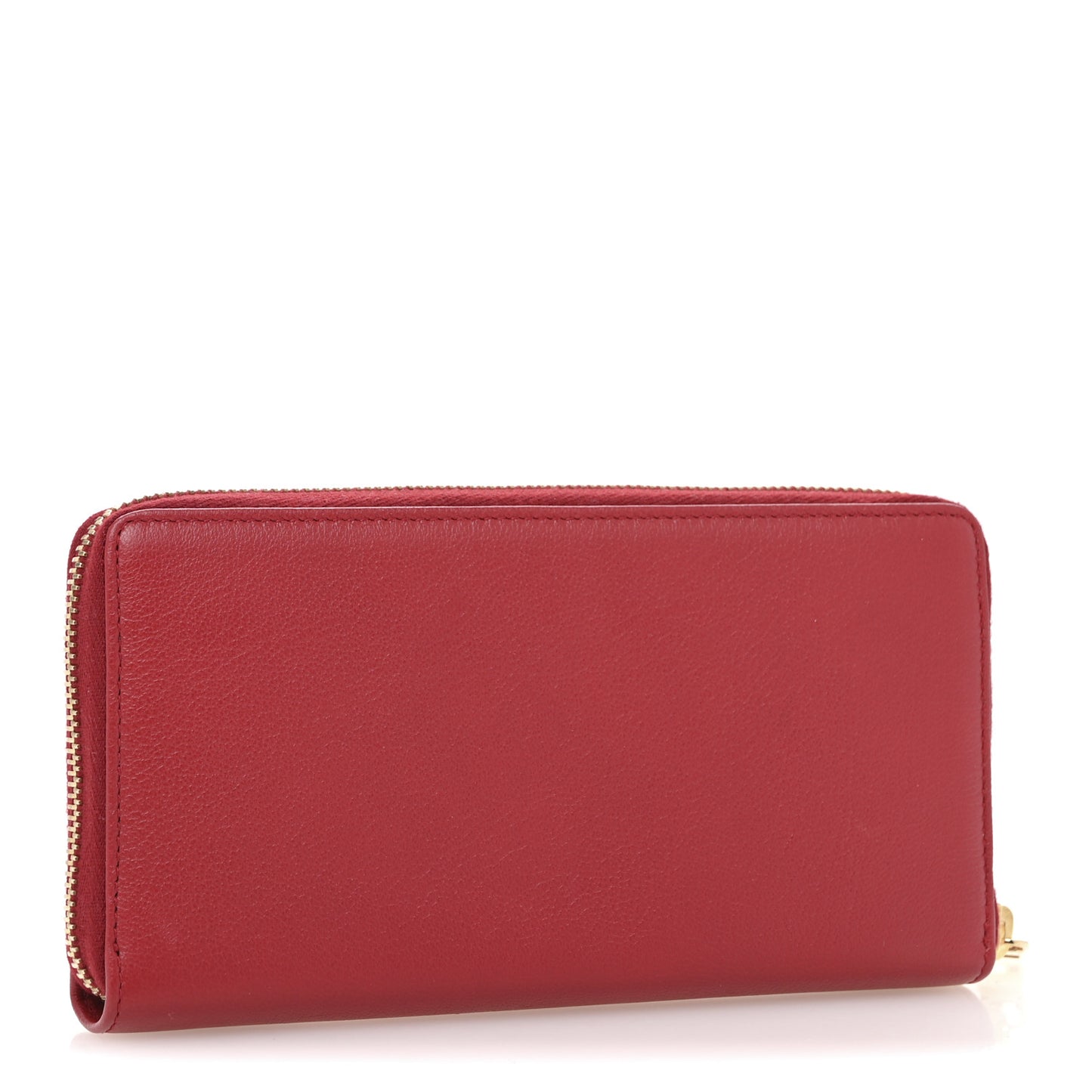 Chevre Belle De Jour Zip Around Wallet Rouge Orient