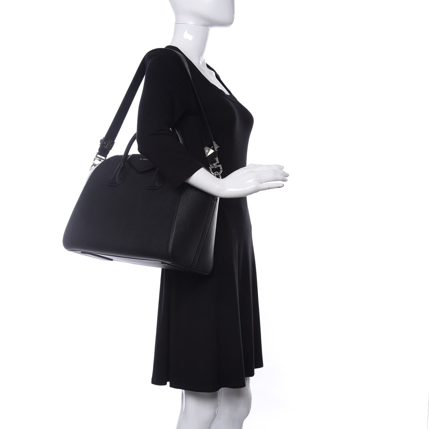 Givenchy Sugar Goatskin Medium Antigona Black 2 of 12