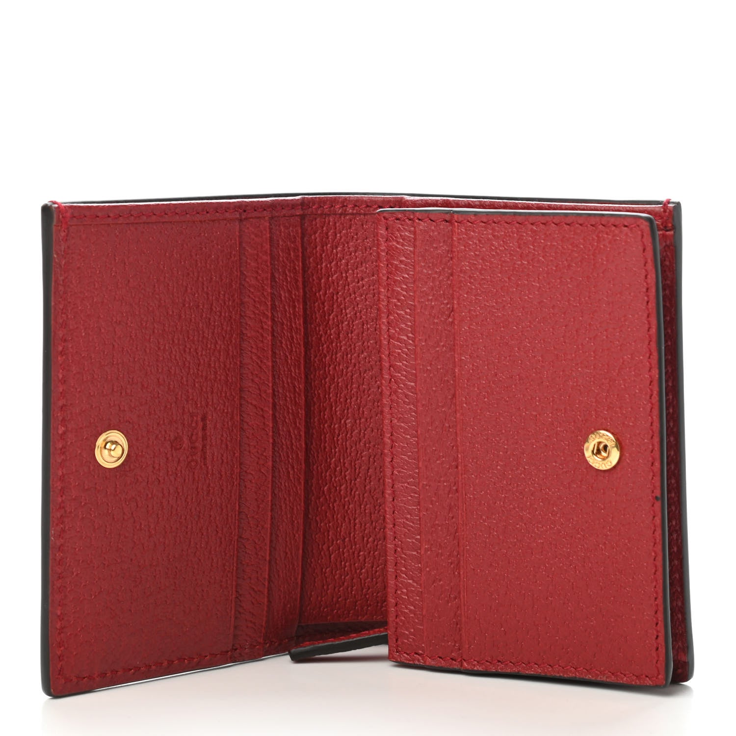 Gucci GG Supreme Monogram Flora Web Ophidia Card Case Red 4 of 4