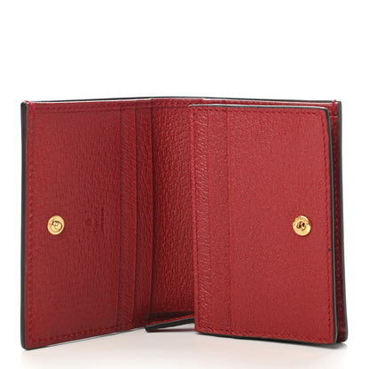 Gucci GG Supreme Monogram Flora Web Ophidia Card Case Red 4 of 4