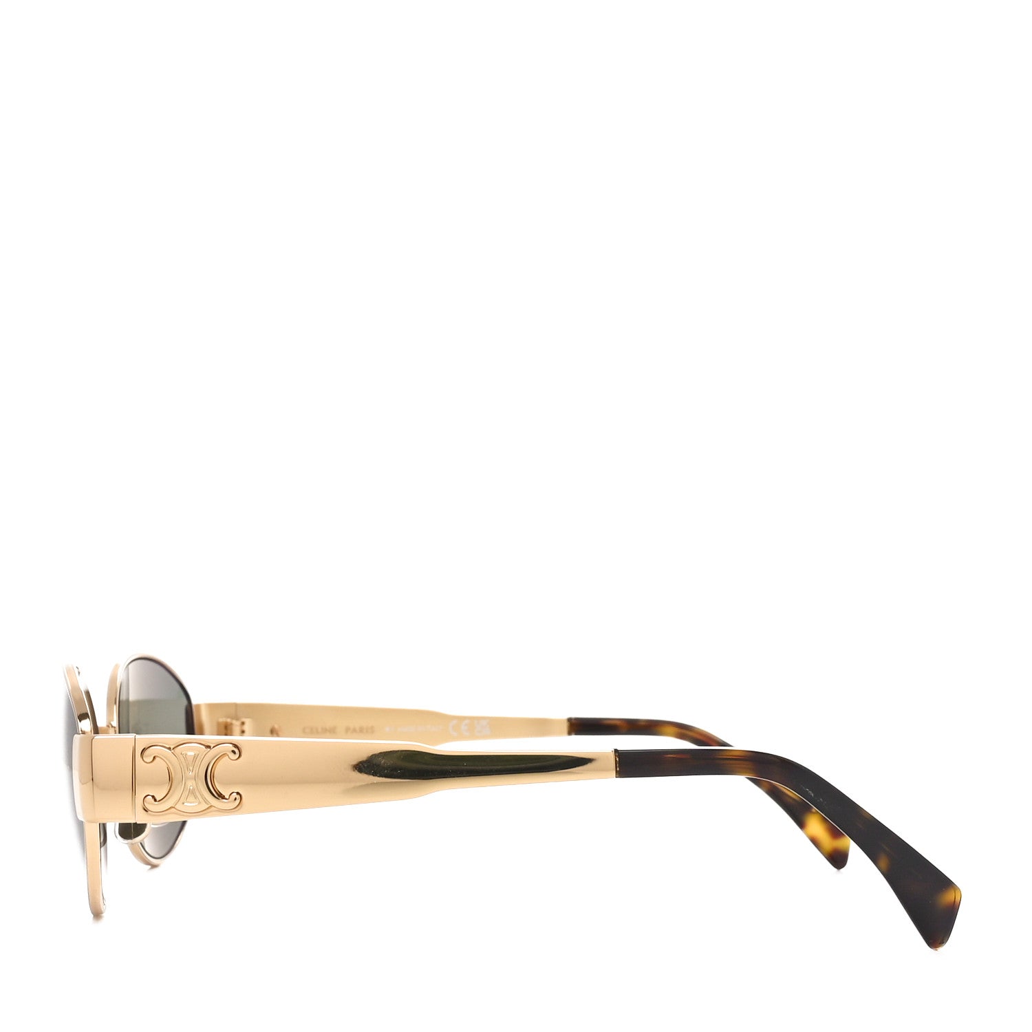 Celine Metal Triomphe 01 Sunglasses CL40235U Gold Green 4 of 7