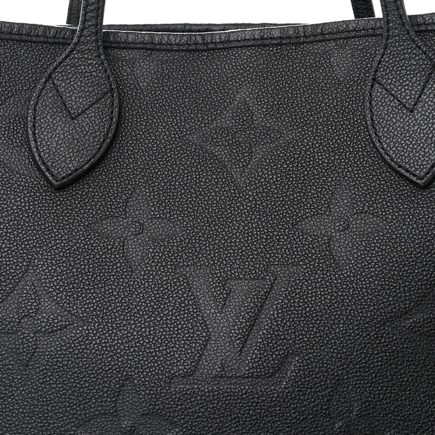 Louis Vuitton Empreinte Monogram Giant Neverfull MM    Black 9 of 13