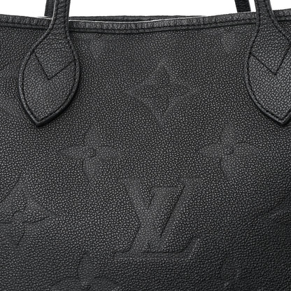 Louis Vuitton Empreinte Monogram Giant Neverfull MM    Black 9 of 13