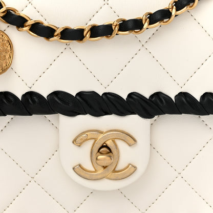 Chanel Braided Calfskin Mini My Own Frame Flap White 8 of 10