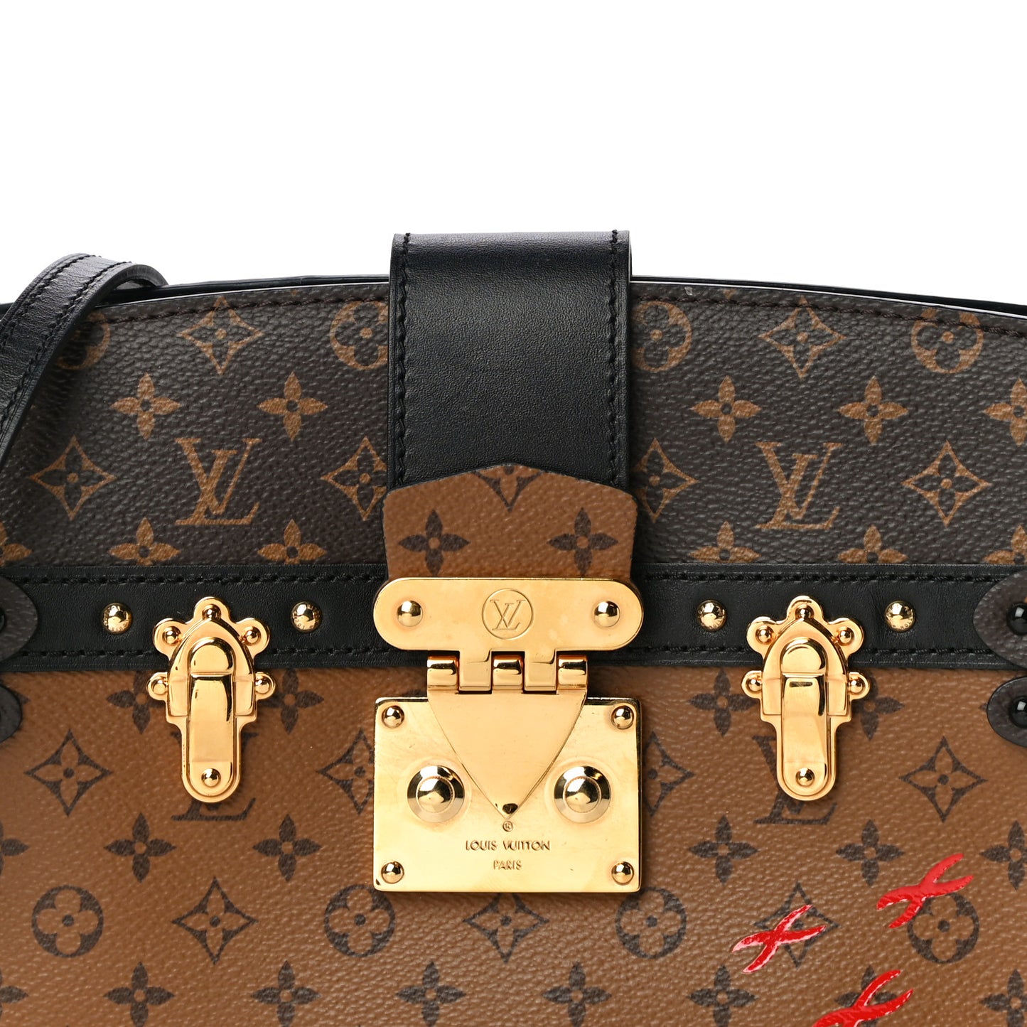 Reverse Monogram Trunk Clutch