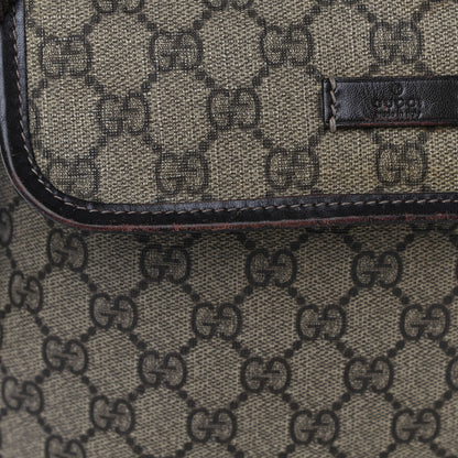 Gucci GG Plus Monogram Small Flap Messenger Bag Beige Dark Brown 7 of 17