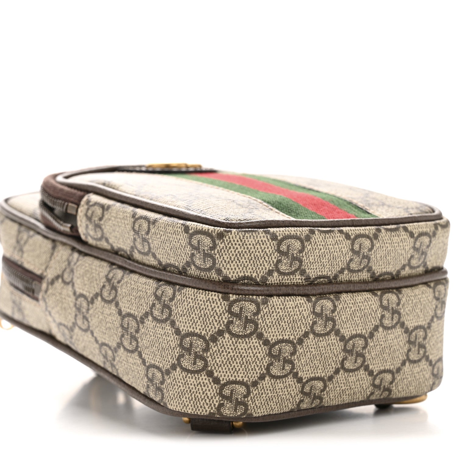 Gucci GG Supreme Monogram Web Mini Ophidia Messenger Brown 9 of 11