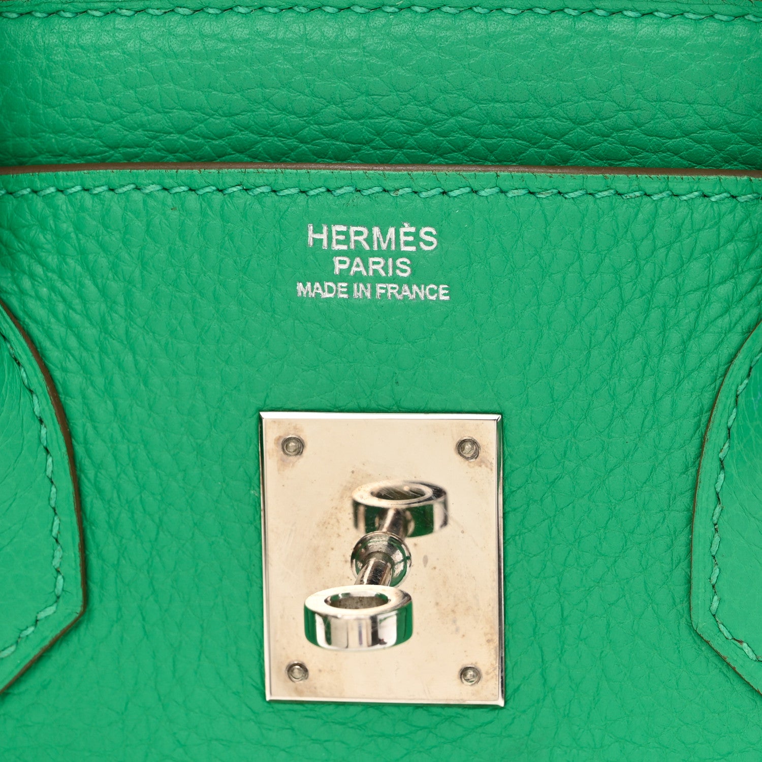 Hermes Taurillon Clemence Birkin 30 Menthe 5 of 11