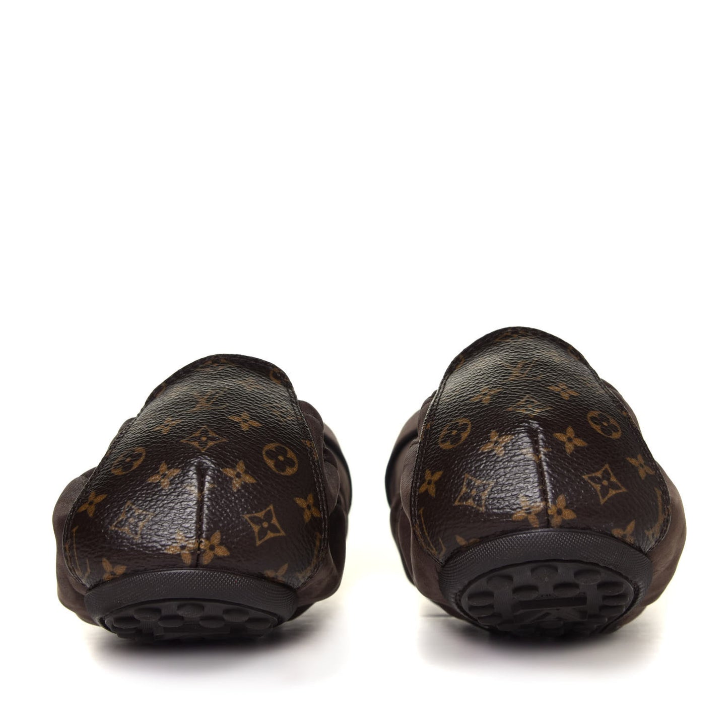 Iridescent Calfskin Monogram Lucky Ballerina Flats 41 Brown