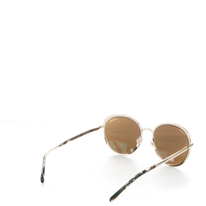 Chanel Round Signature Sunglasses 4206 Gold 3 of 6