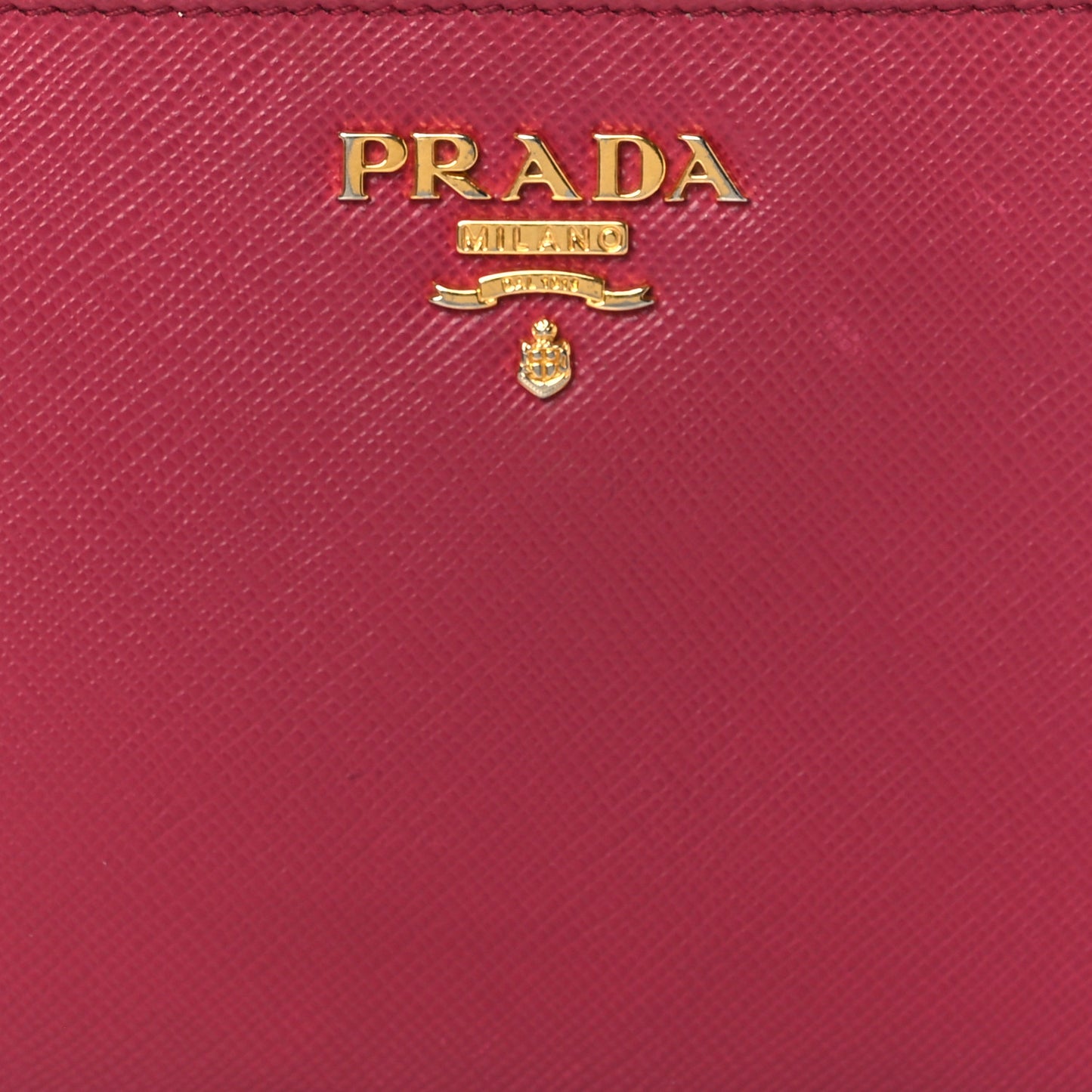 Saffiano Metal Compact Wallet Peonia
