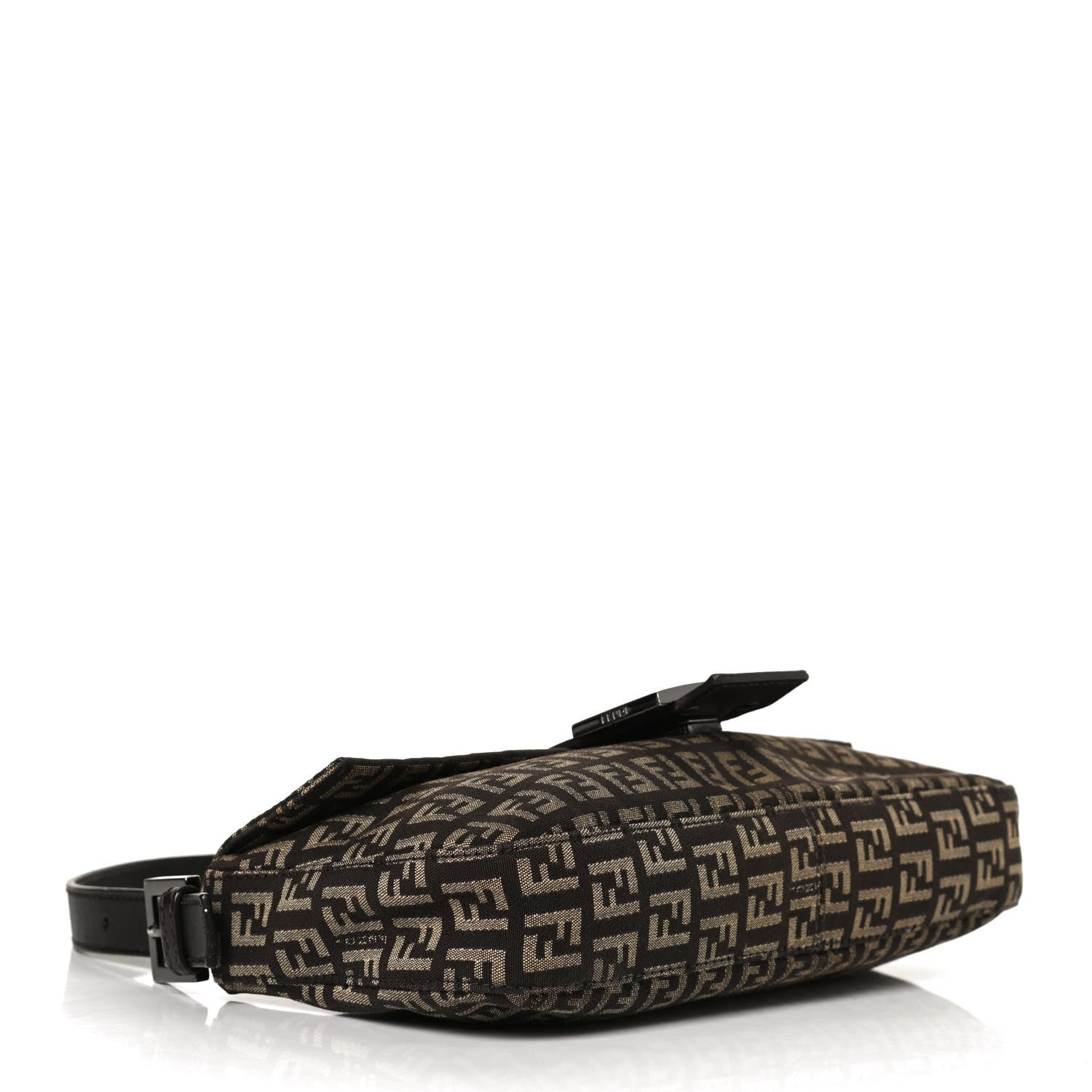 Fendi Zucchino Vitello Baguette Testa di Moro Beige 3 of 12
