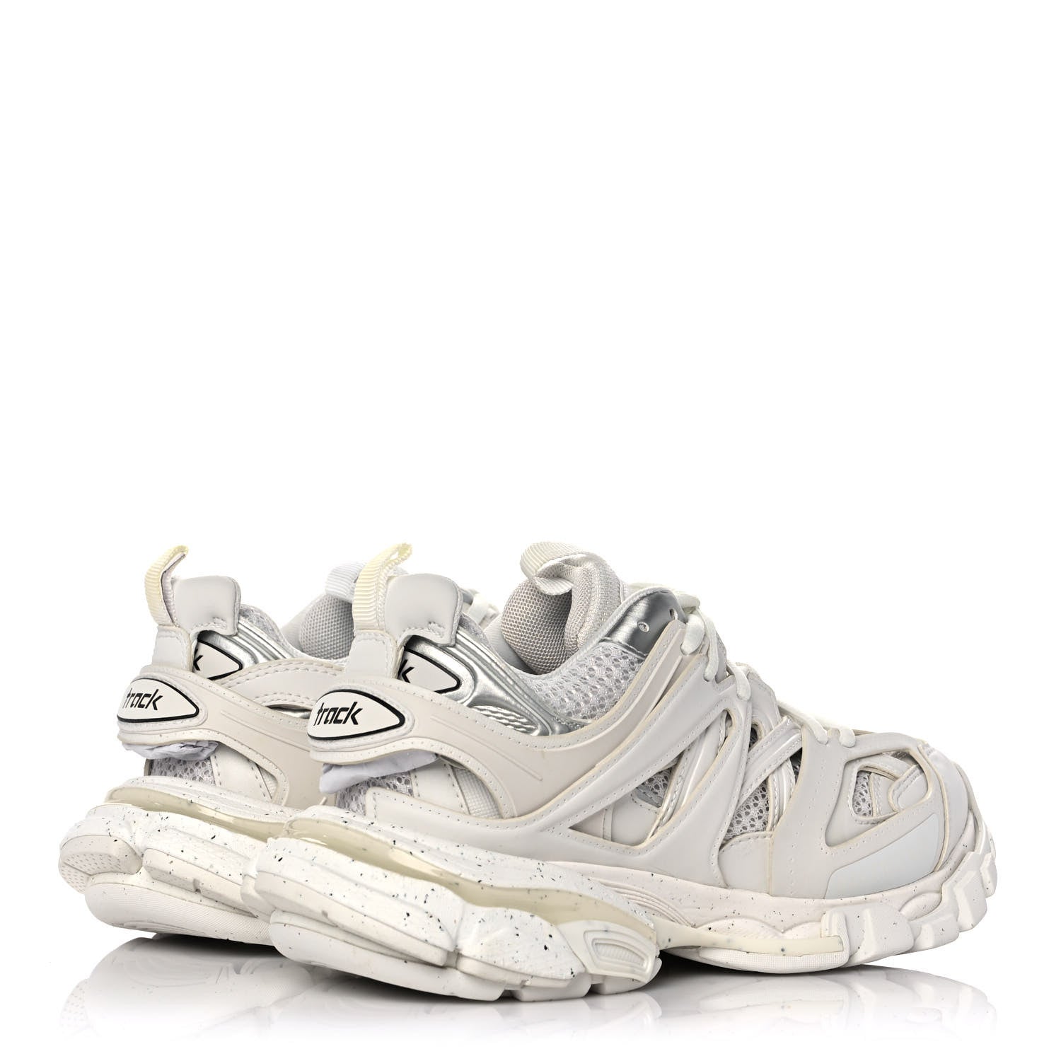 Balenciaga Rubber Mesh Fabric Monocolor Recycled Sole Womens Track Sneakers 36 White 4 of 10