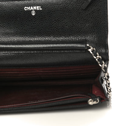 Chanel Caviar Quilted Wallet On Chain WOC Black 5 of 16
