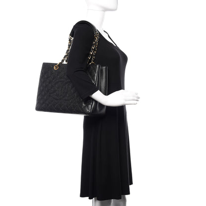 Chanel Caviar Quilted Grand Shopping Tote GST Black 2 of 11