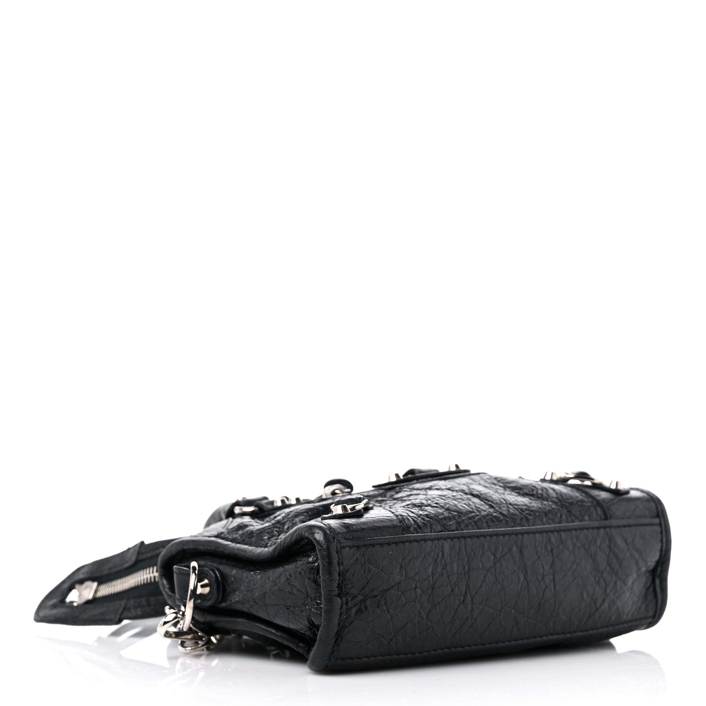 Agneau Classic Silver Hardware Nano City Black
