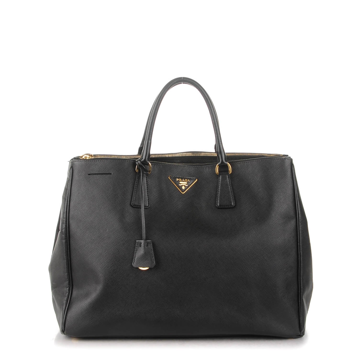 Prada Saffiano Lux Extra Large Galleria Double Zip Tote Black 1 of 10