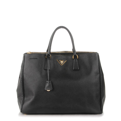 Prada Saffiano Lux Extra Large Galleria Double Zip Tote Black 1 of 10