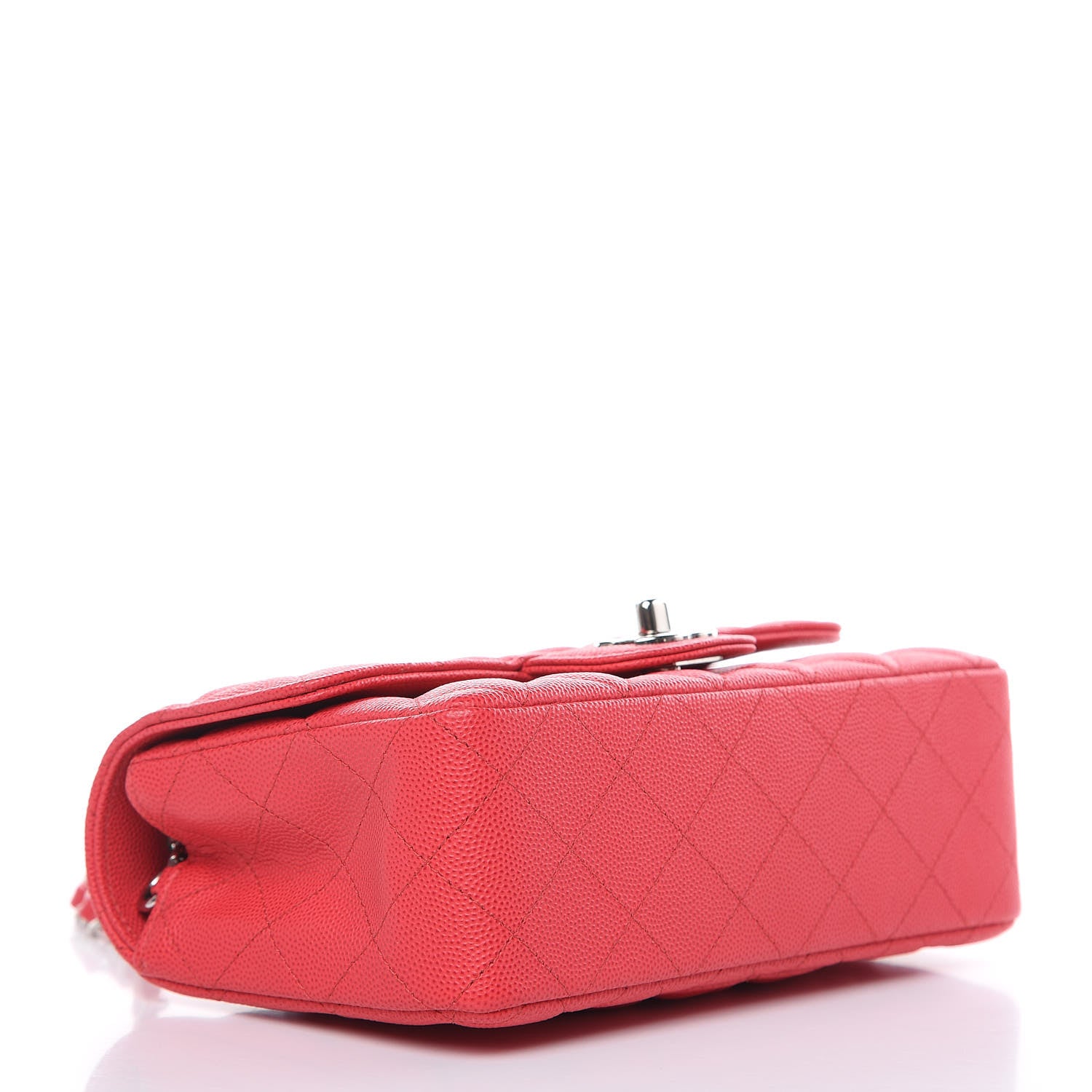 Chanel Caviar Quilted Mini Rectangular Flap Light Red 4 of 11