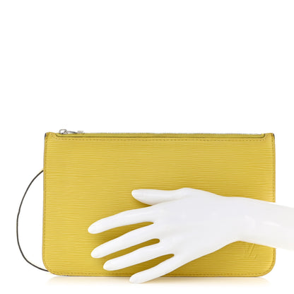 Louis Vuitton Epi Neverfull Pochette MM GM Pistache 2 of 13