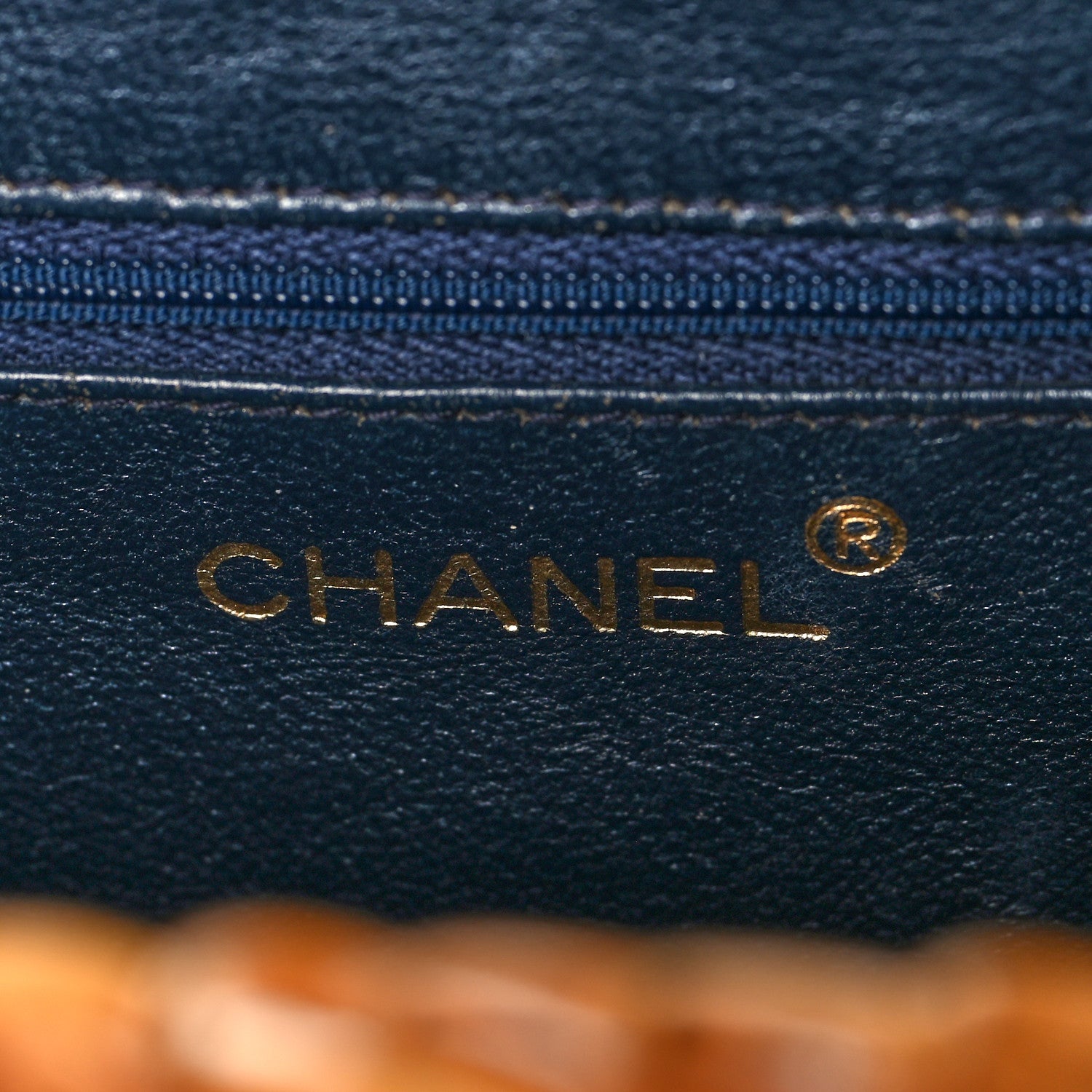 Chanel Denim Rattan Basket Shoulder Bag Blue 6 of 10