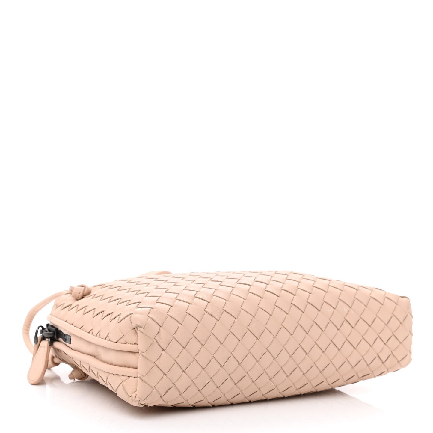 Nappa Intrecciato Nodini Crossbody Messenger Nude