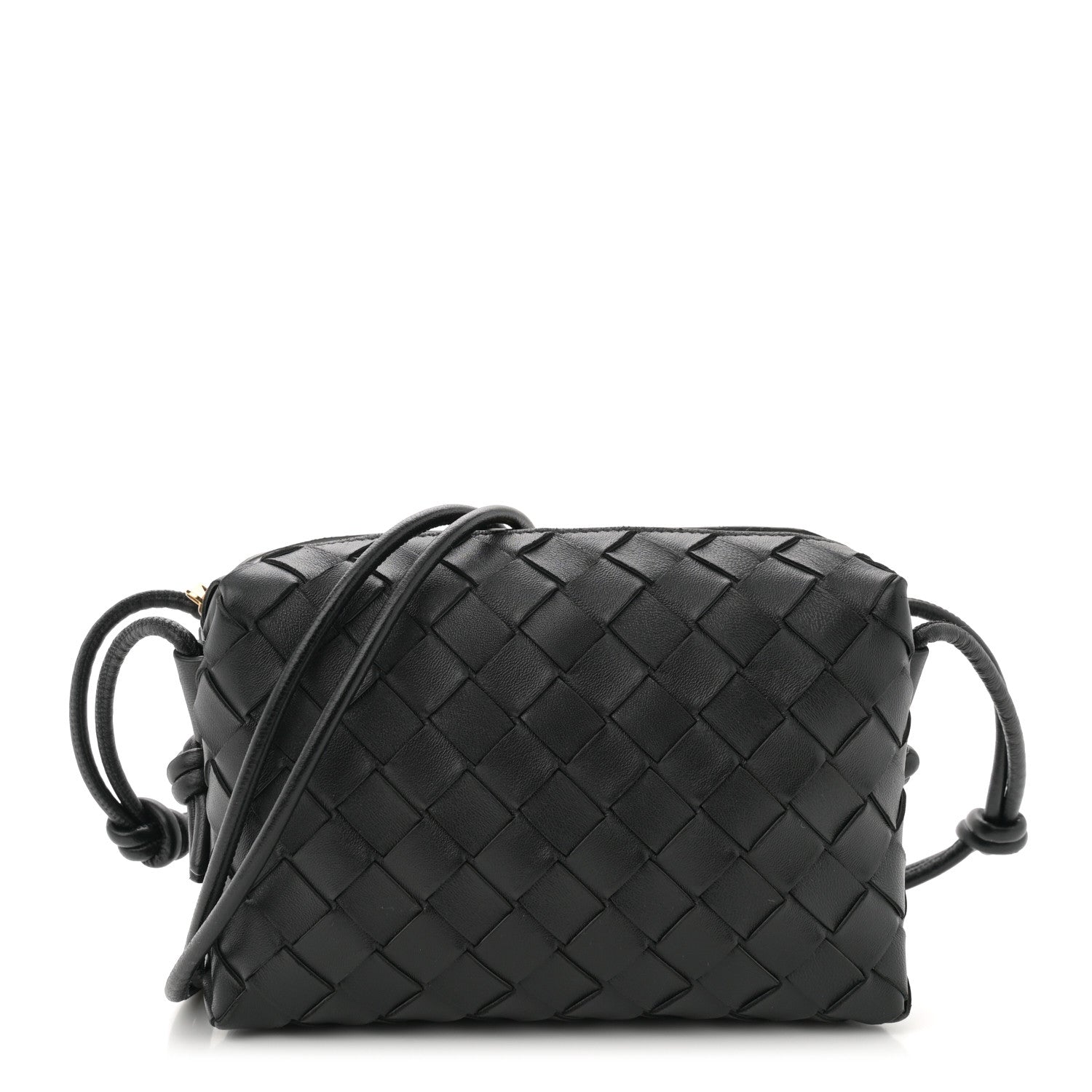 Bottega Veneta Nappa Intrecciato Mini Loop Camera Bag Black 1 of 9