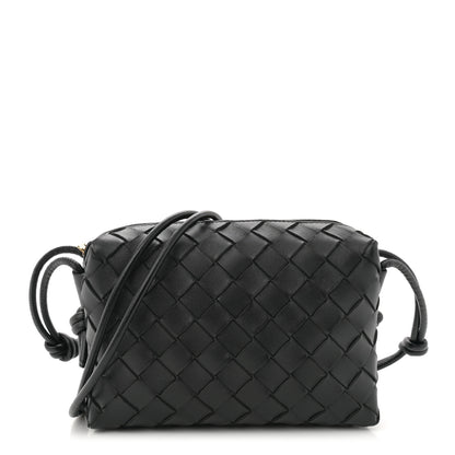 Bottega Veneta Nappa Intrecciato Mini Loop Camera Bag Black 1 of 9