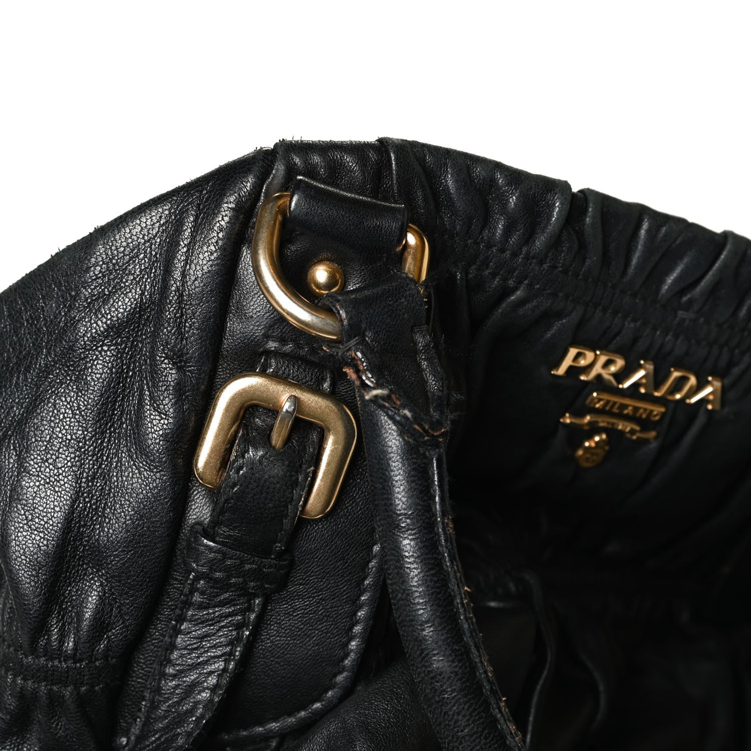 Prada Nappa Gaufre Tote Black 13 of 15