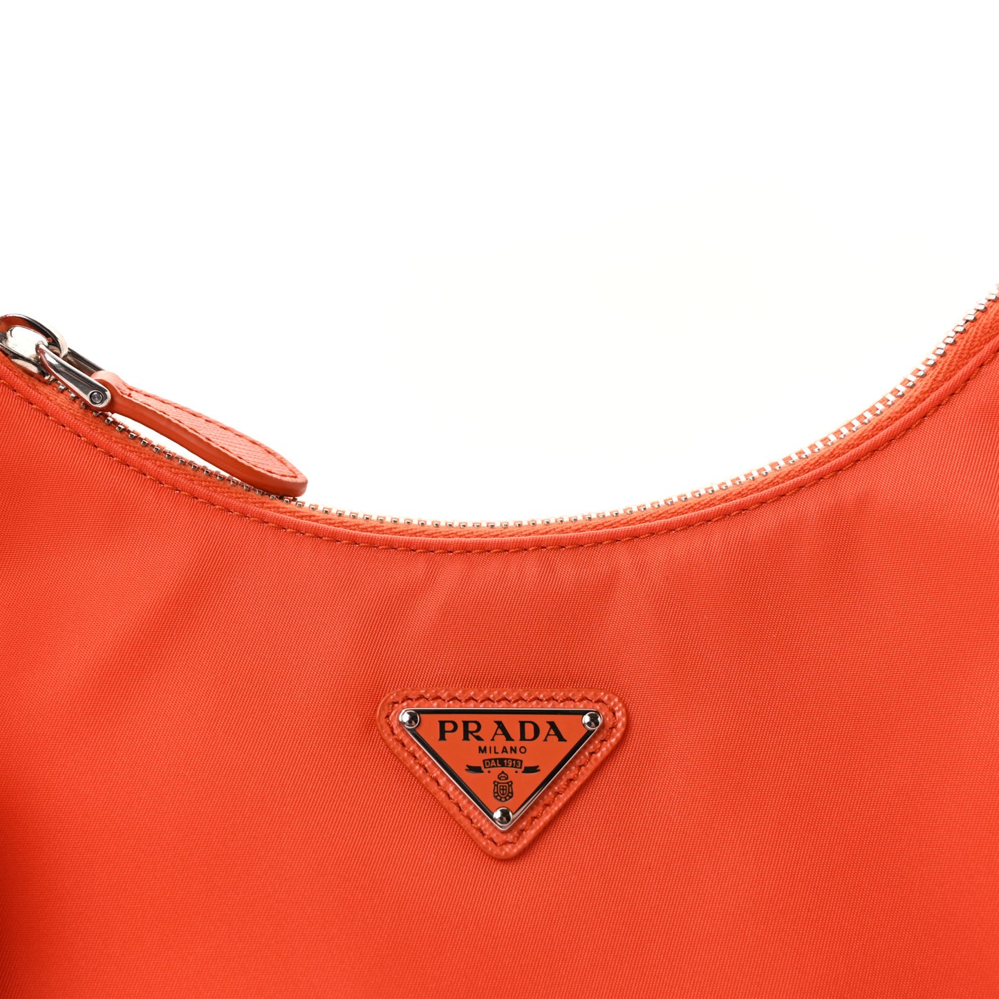 Re-Nylon Saffiano Mini Re-Edition 2005 Bag Arancio