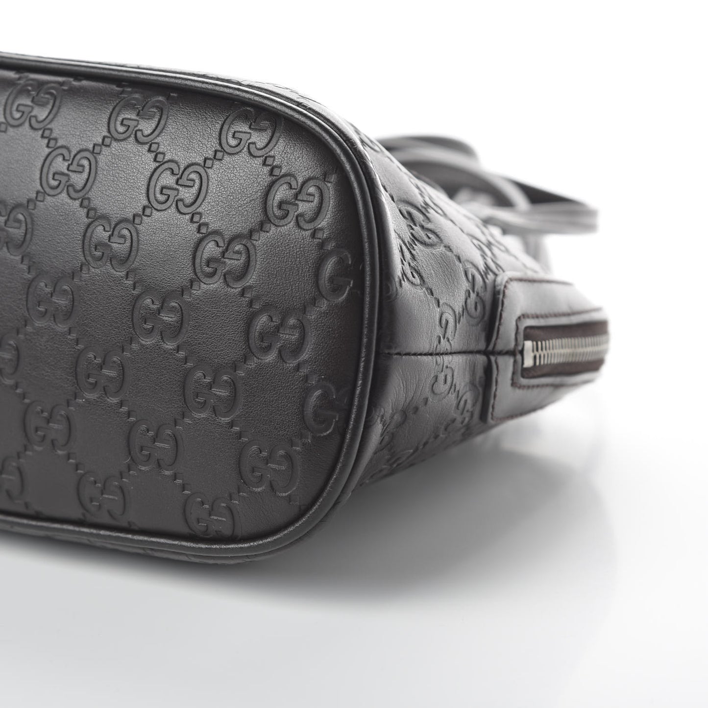 Guccissima Mini Dome Bag Dark Brown