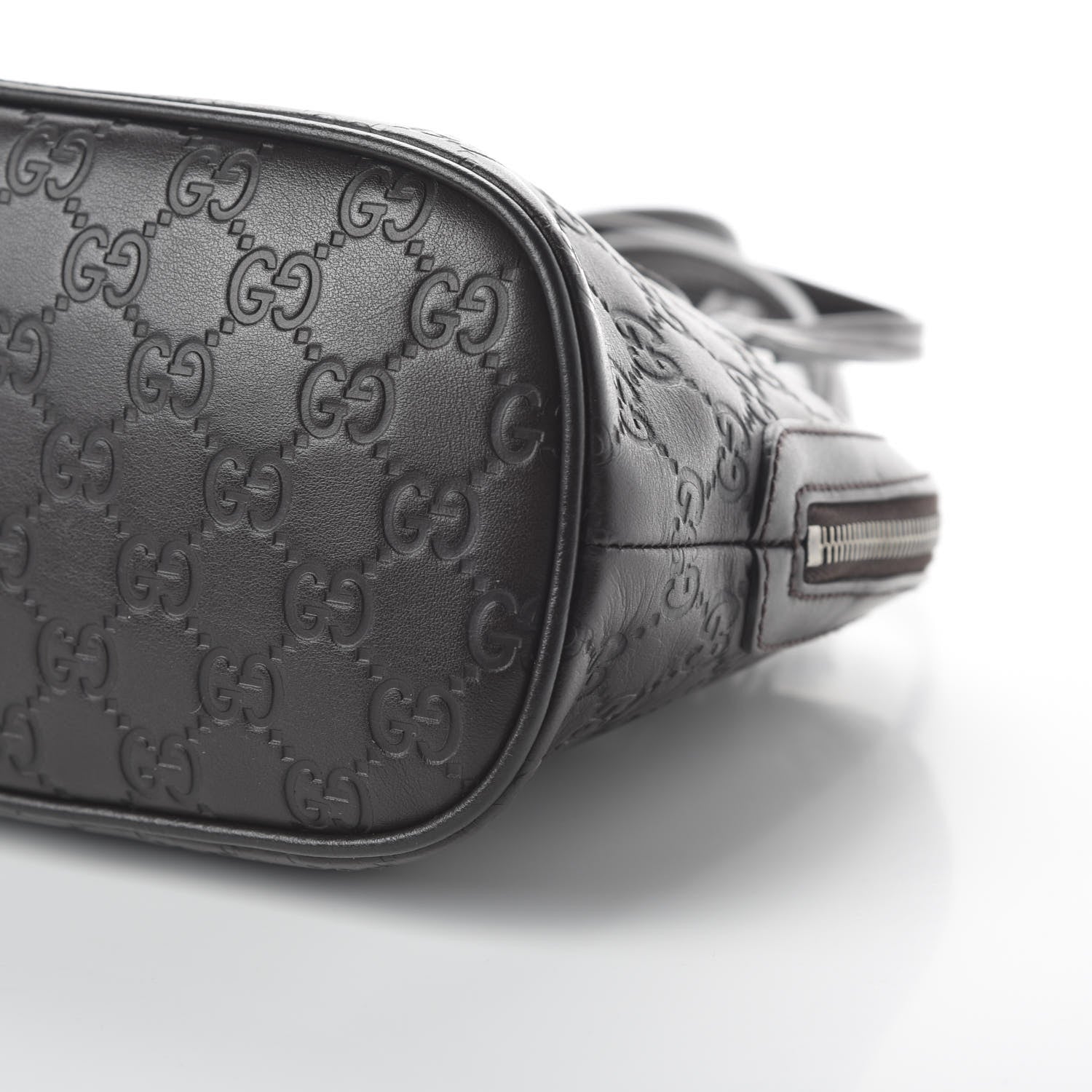 Gucci Guccissima Mini Dome Bag Dark Brown 7 of 10