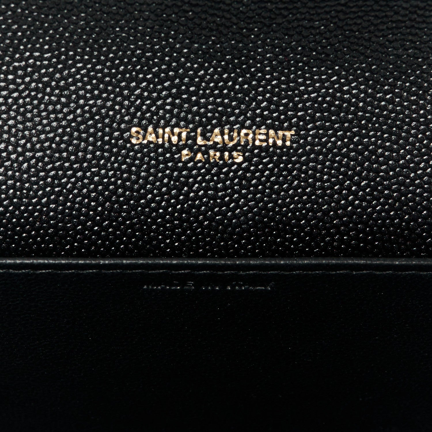 Saint Laurent Grain De Poudre Uptown Chain Wallet Black 7 of 14