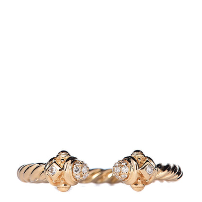 David Yurman 18K Yellow Gold Diamond Renaissance Ring 49 5 1 of 4