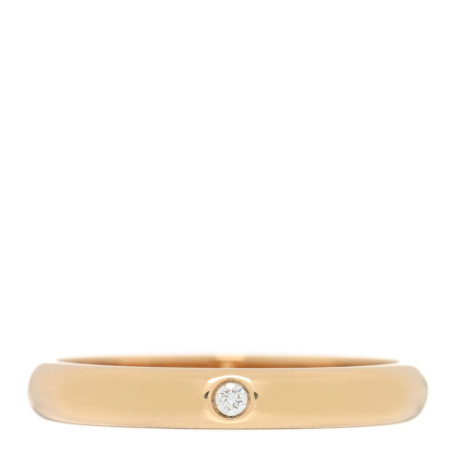 Cartier 18K Yellow Gold Diamond 2.6mm 1895 Wedding Band Ring 47 4 1 of 4