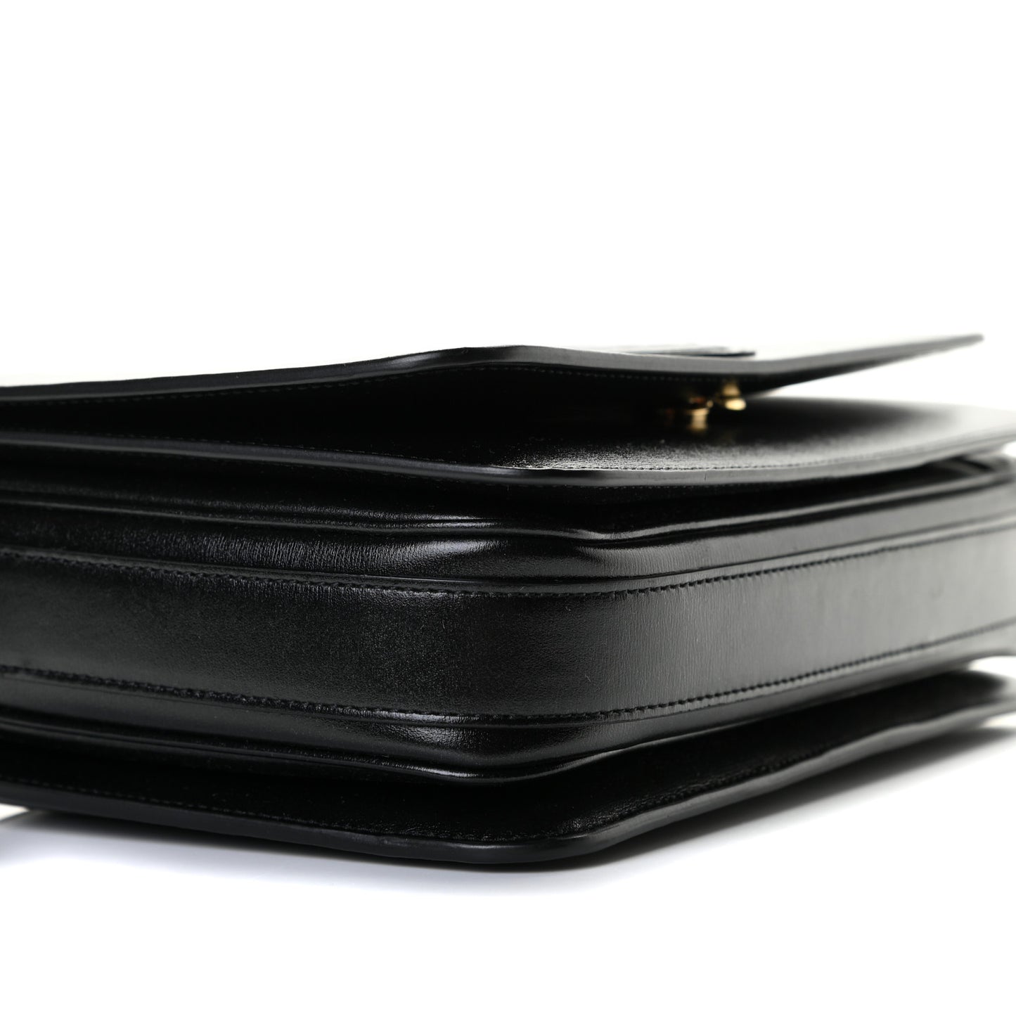 Calfskin Medium Le 61 Shoulder Bag Black