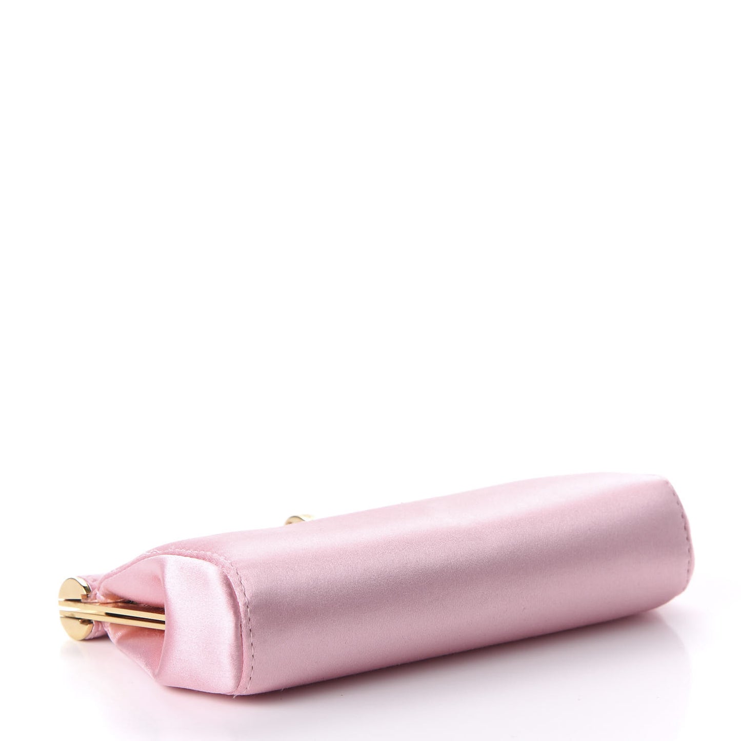 Satin Chain Clutch Pink