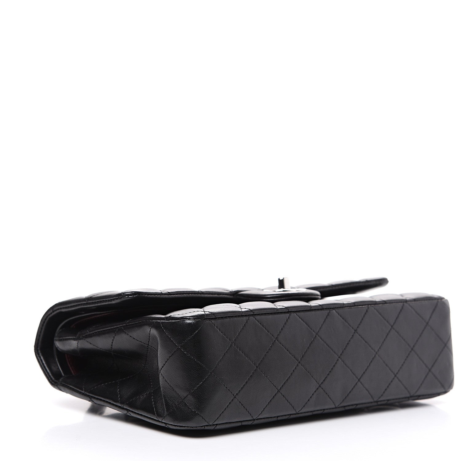Chanel Lambskin Quilted Medium Double Flap Black 3 of 14